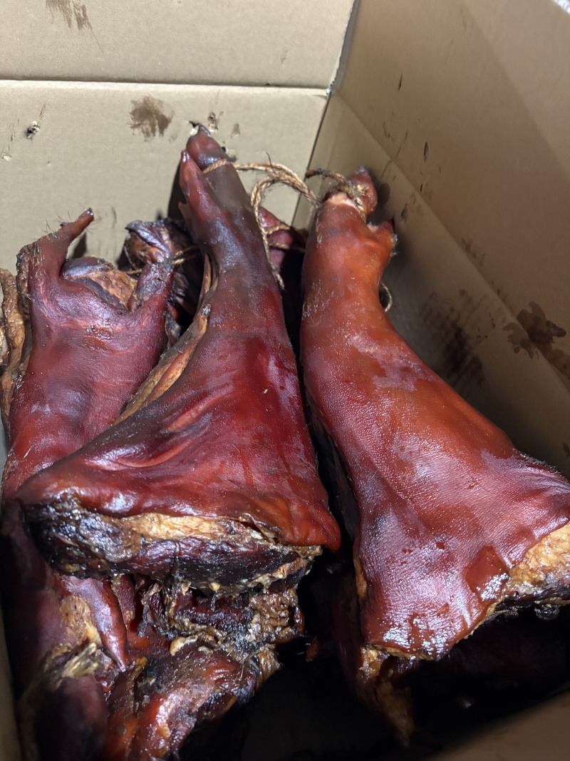【腊肉】腊猪脚烟熏腊猪脚小开口农家烟熏腊猪脚