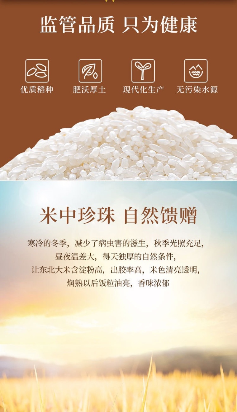 【产地直供】东北圆粒珍珠米新稻现磨源头直发