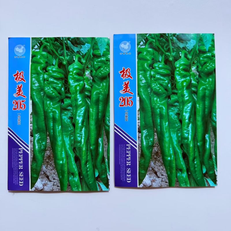 极美205一代杂交早熟螺丝椒辣椒籽皮薄质脆香辣口感