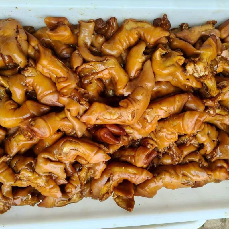 酱色羊蹄厂家直销对接饭店批发商地摊贩卤肉店