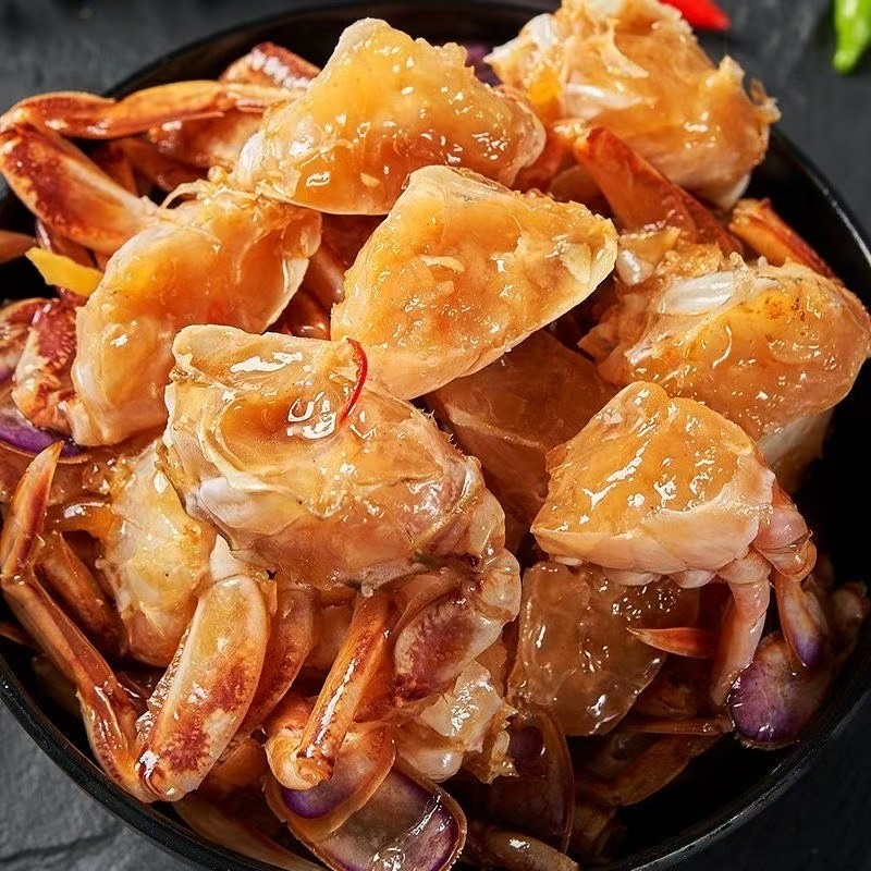 生腌蟹块梭子蟹花蟹即食海蟹蟹块