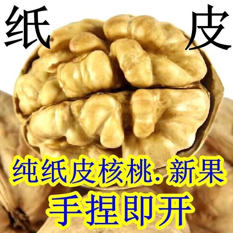 新疆纸皮核桃薄皮核桃原味新货特产坚果休闲零食