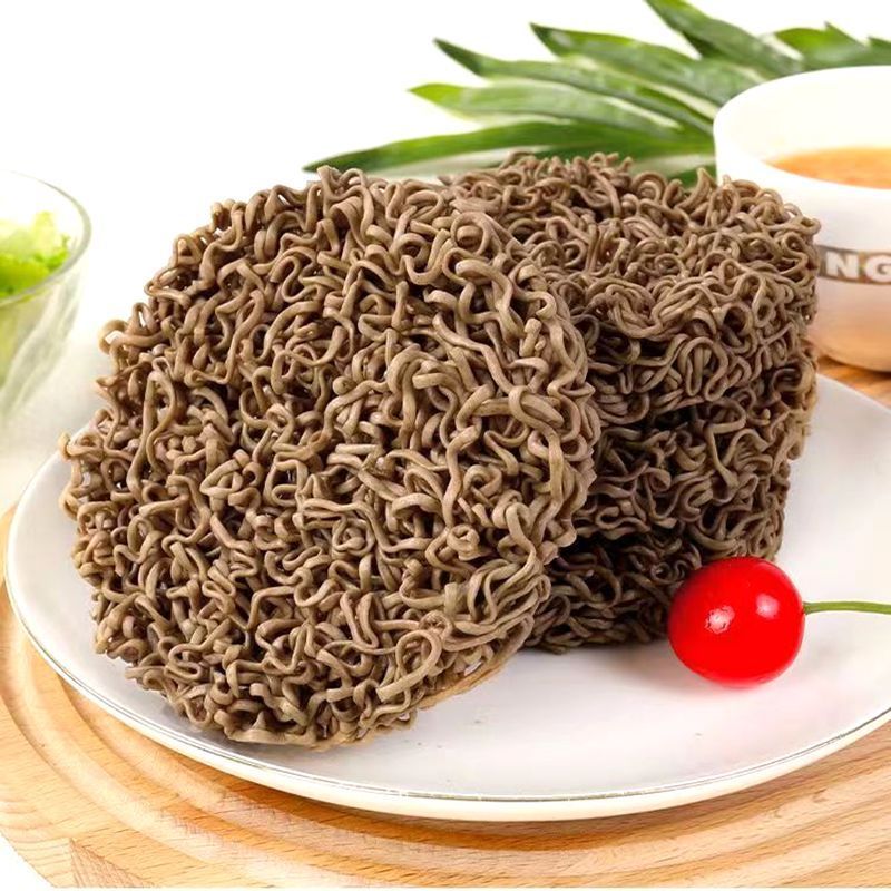 0脂肪荞麦面免煮非油炸面饼粗粮代餐速食面块荞麦方便面面条