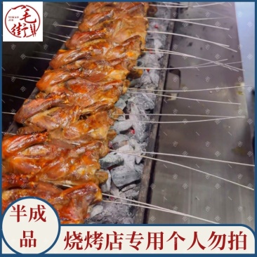 【熟食鸽子】吉林一毛街半成品果木炭烤鸽子鹌鹑，烧烤店专用