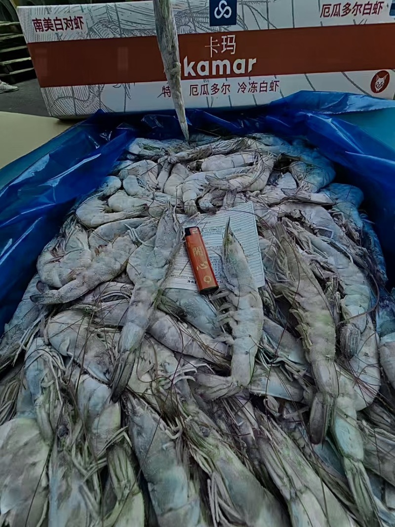 南美白对虾20-80规格有信欧玛莎卡玛盐水冻