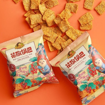 刺猬阿甘花椒锅巴休闲解馋充饥小吃麻辣零食办公室下午茶宿舍