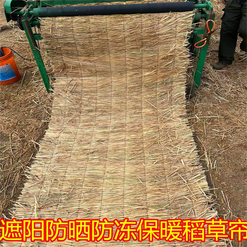 稻草帘子隔热草帘保温耐寒手工编织稻草精致草帘子农家乐装饰稻草