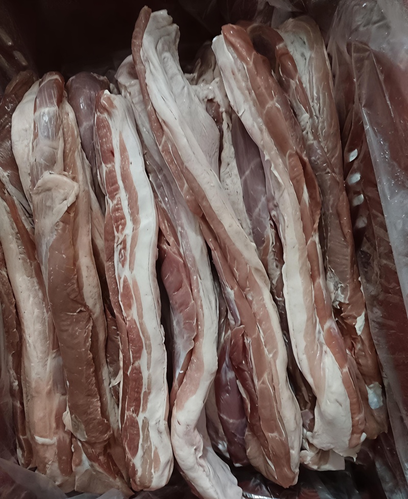 去皮五花肉条一级二级肥猪母猪新货
