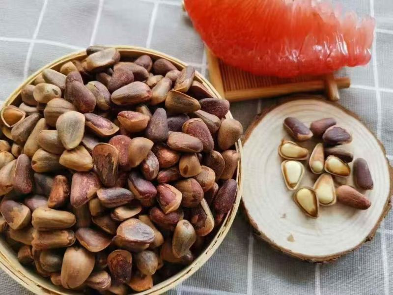 东北红松子开口松子物理开口原味黑龙江松子非油炸