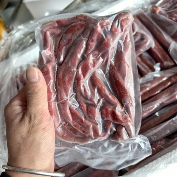精品急冻细海肠朝鲜厚皮海肠皮原料祛脏海肠子捞汁炒酒店原料