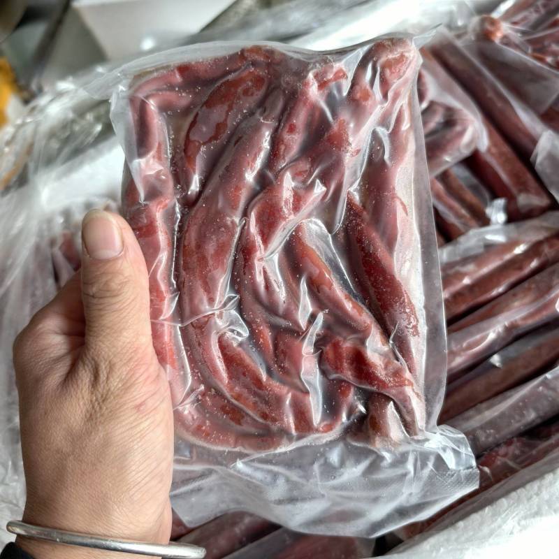 精品急冻细海肠朝鲜厚皮海肠皮原料祛脏海肠子捞汁炒酒店原料