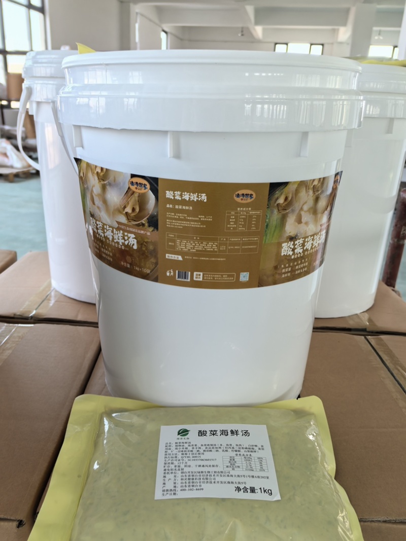 酸菜海鲜汤