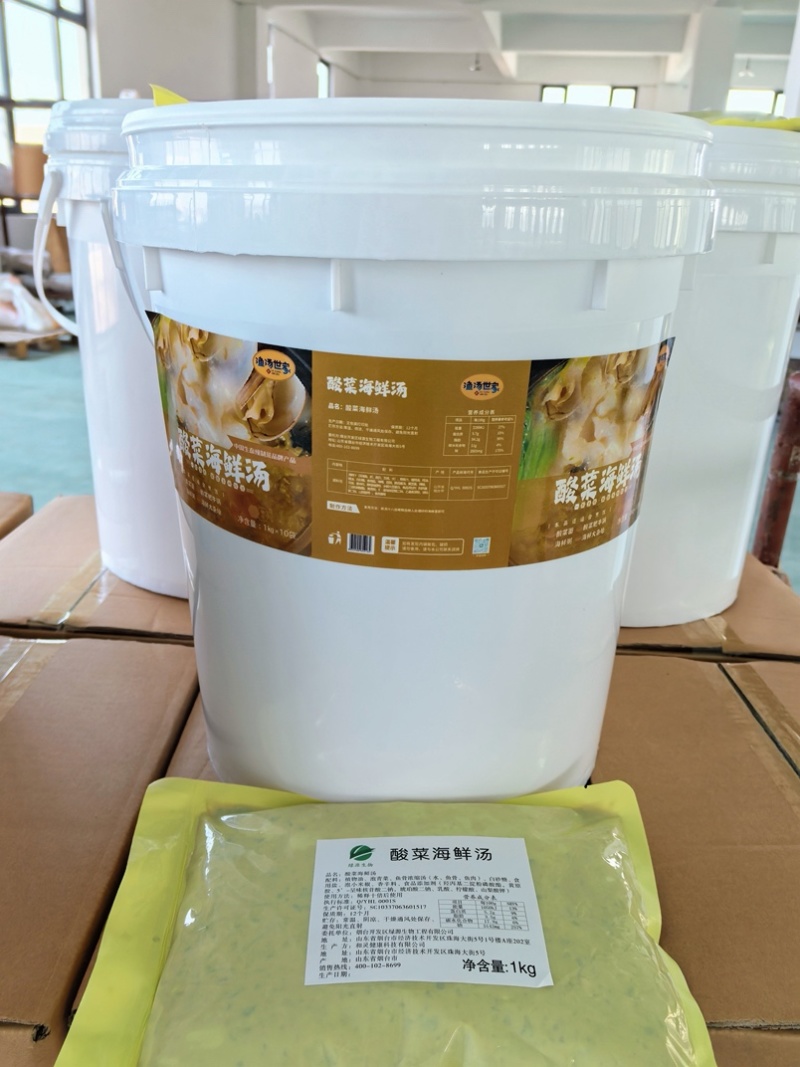 酸菜海鲜汤