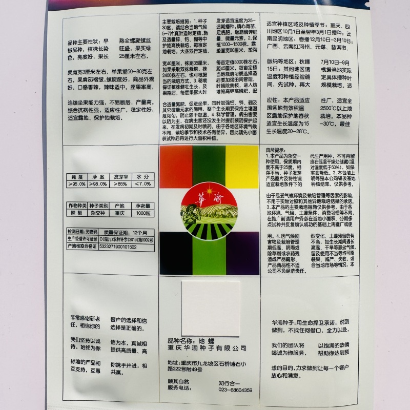 地螺辣椒种子全螺旋螺丝椒种子香辣大果高产抗病早熟螺旋辣椒