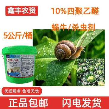 净斩10%四聚乙醛甘蓝蜗牛农药杀虫剂5千克10千克桶装