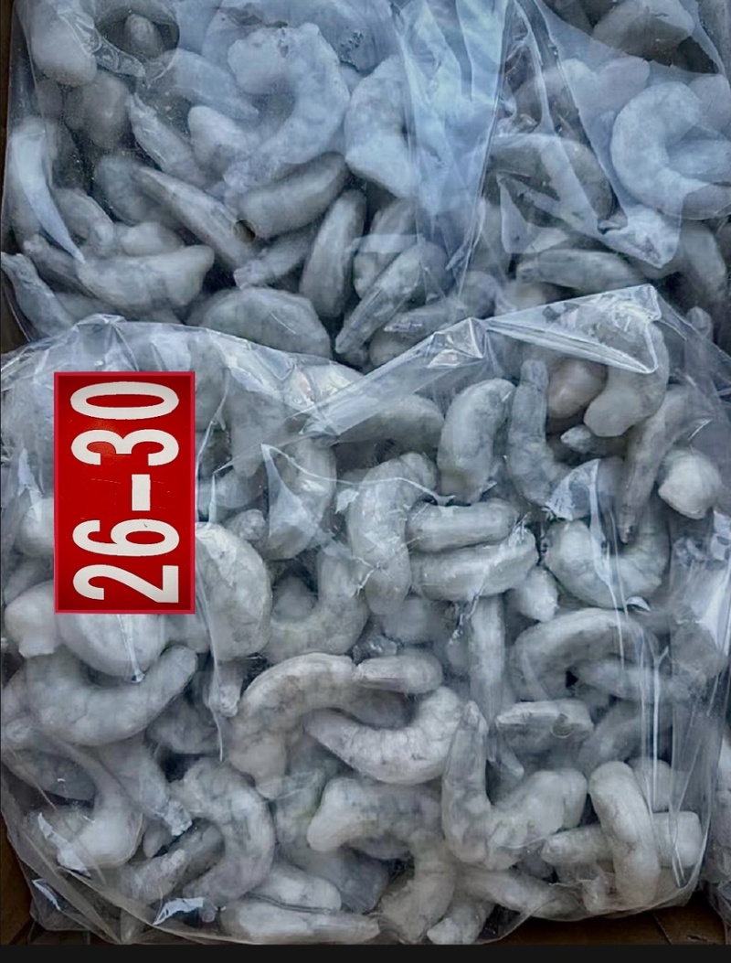 A2青虾仁开背20斤装10斤装规格26到150