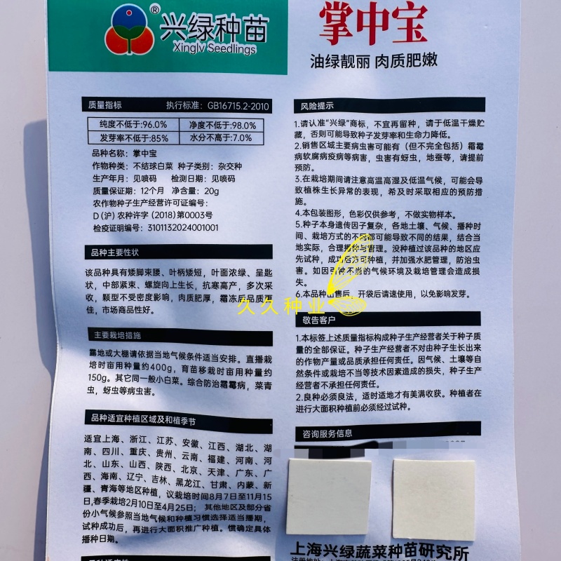 掌中宝小青仔种子超矮脚青菜种子耐寒黑叶精品矮箕青菜