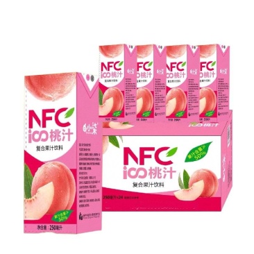 包邮250ml×24盒桃汁。可一件代发。一箱可拍。