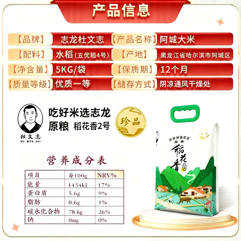 新米上市稻花香二号，粒粒香甜，**保真，欢迎找品质的老板