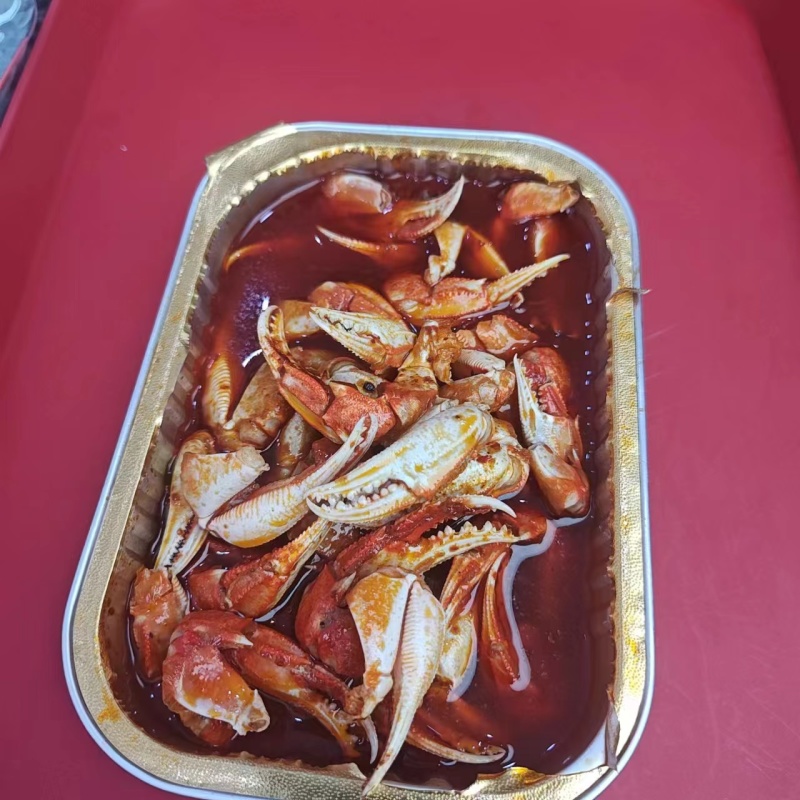 麻辣蟹钳即食螃蟹钳捞汁小海鲜