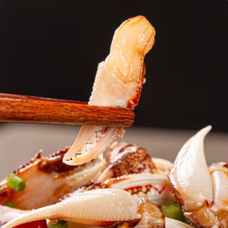 麻辣蟹钳即食螃蟹钳捞汁小海鲜