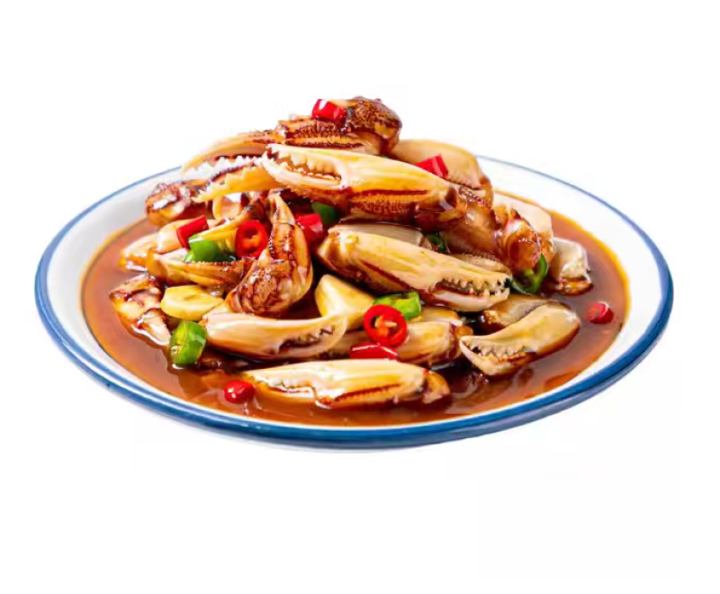 麻辣蟹钳即食螃蟹钳捞汁小海鲜