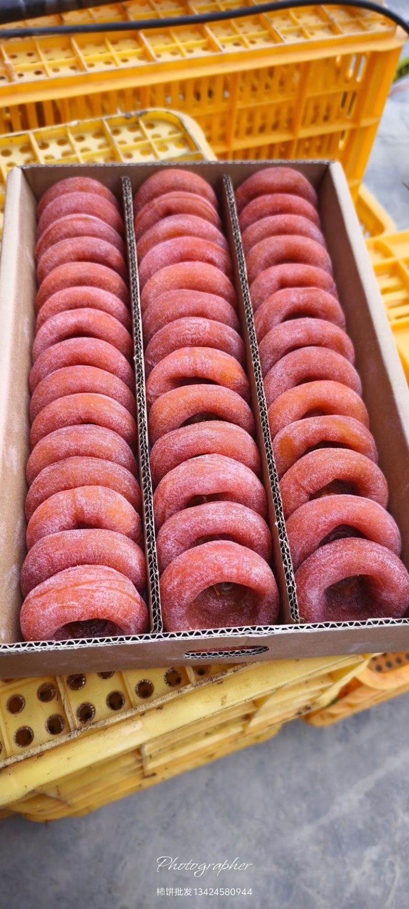 广西新鲜柿饼吊饼皮薄肉多软糯香甜，产地一手货源设备齐全
