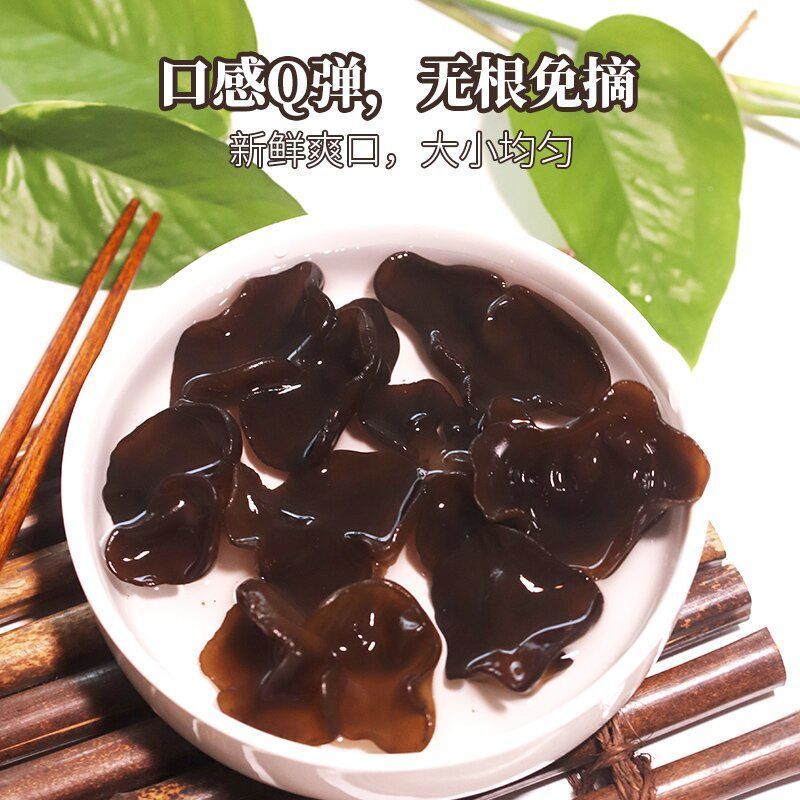【净重半斤】东北木耳特产黑木耳长白山木耳干椴木耳无根特产