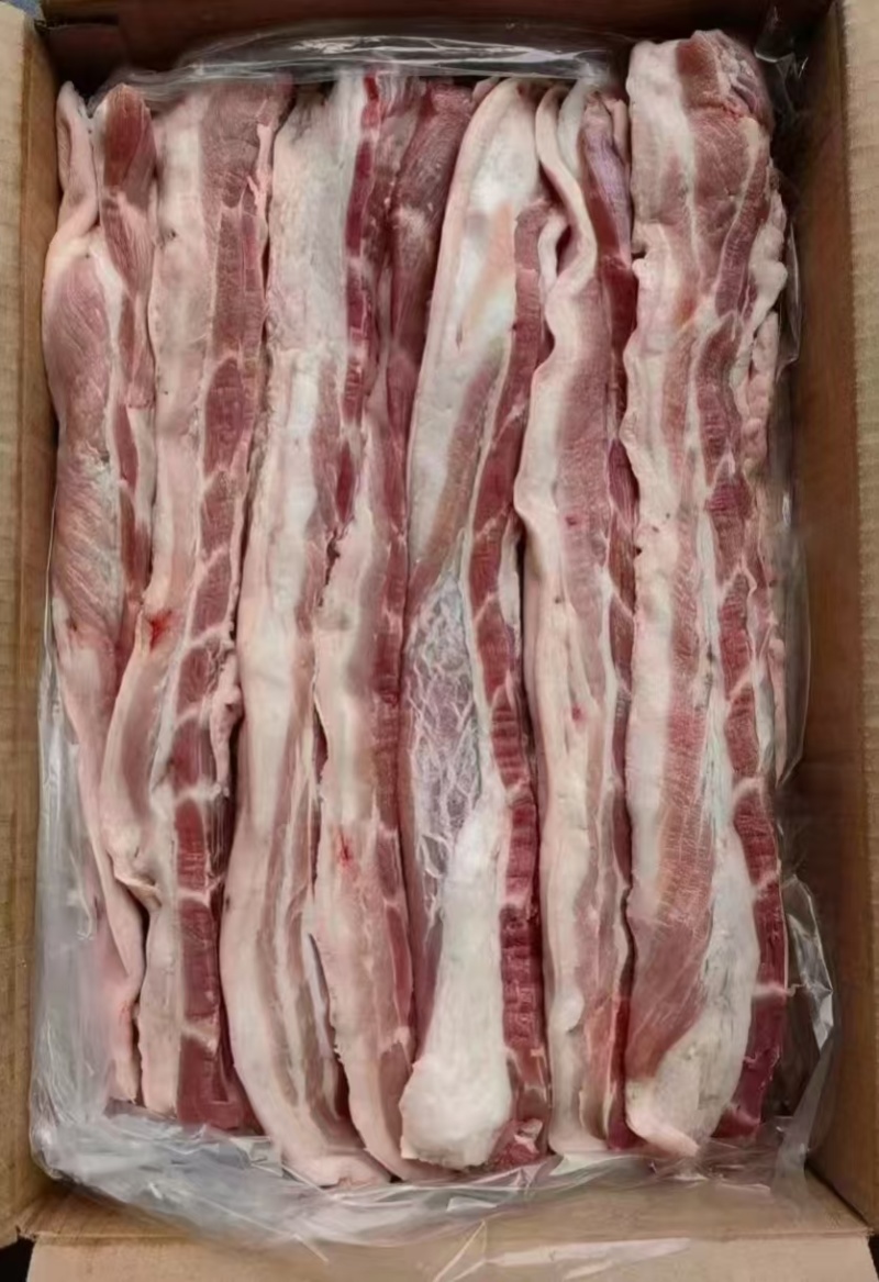 肥猪带皮五花肉条