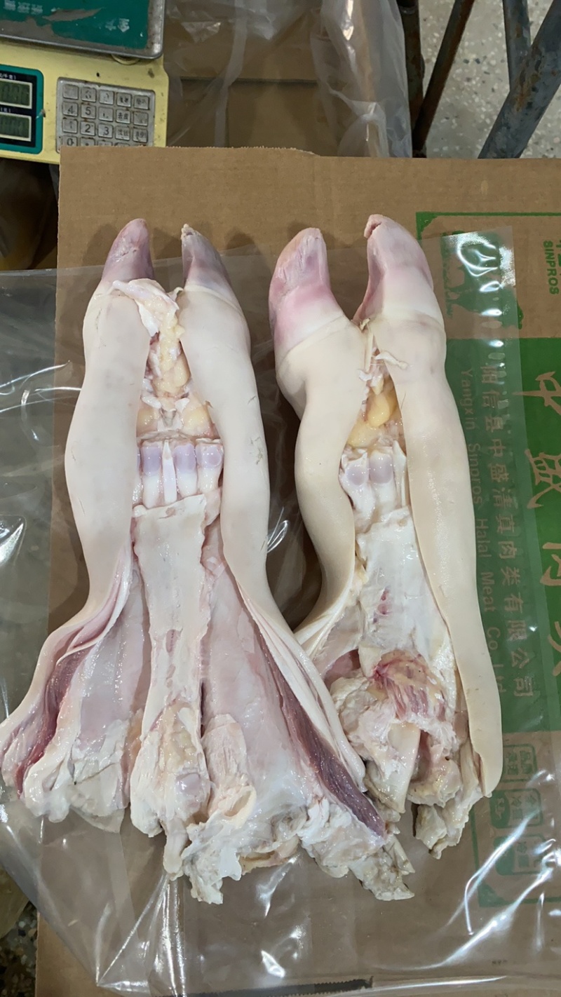 纯水退去骨牛蹄，全部大公牛牛蹄，带主筋，清水加工，出成高