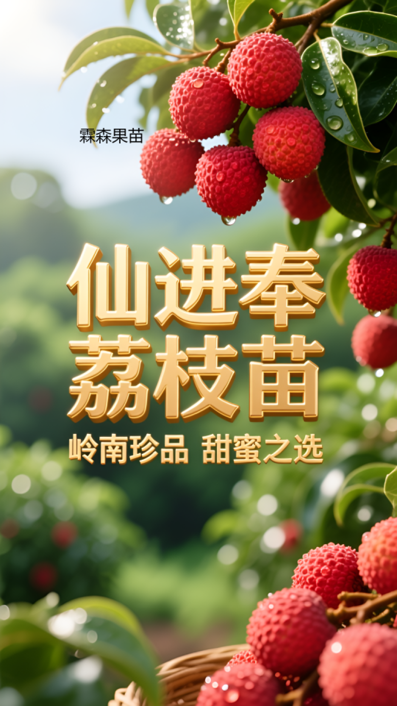 仙进奉荔枝苗产地直销量大质优支持视频看货欢迎咨询采购