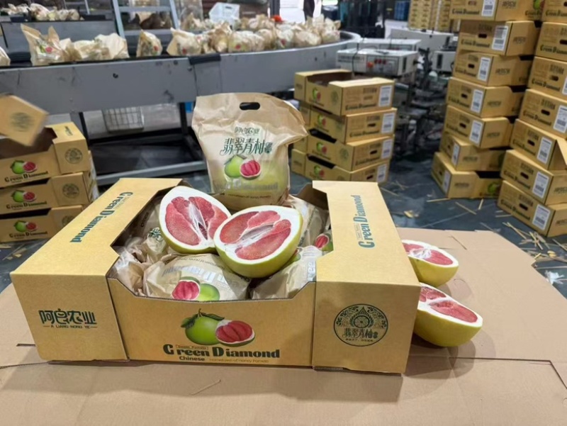 翡翠青柚红心柚品质上乘可供商超可零售批发