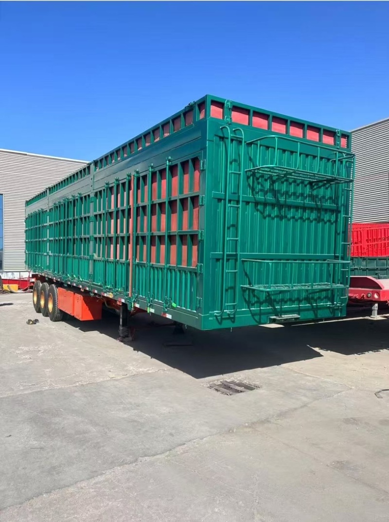13米平板半挂车侧翻自卸半挂车