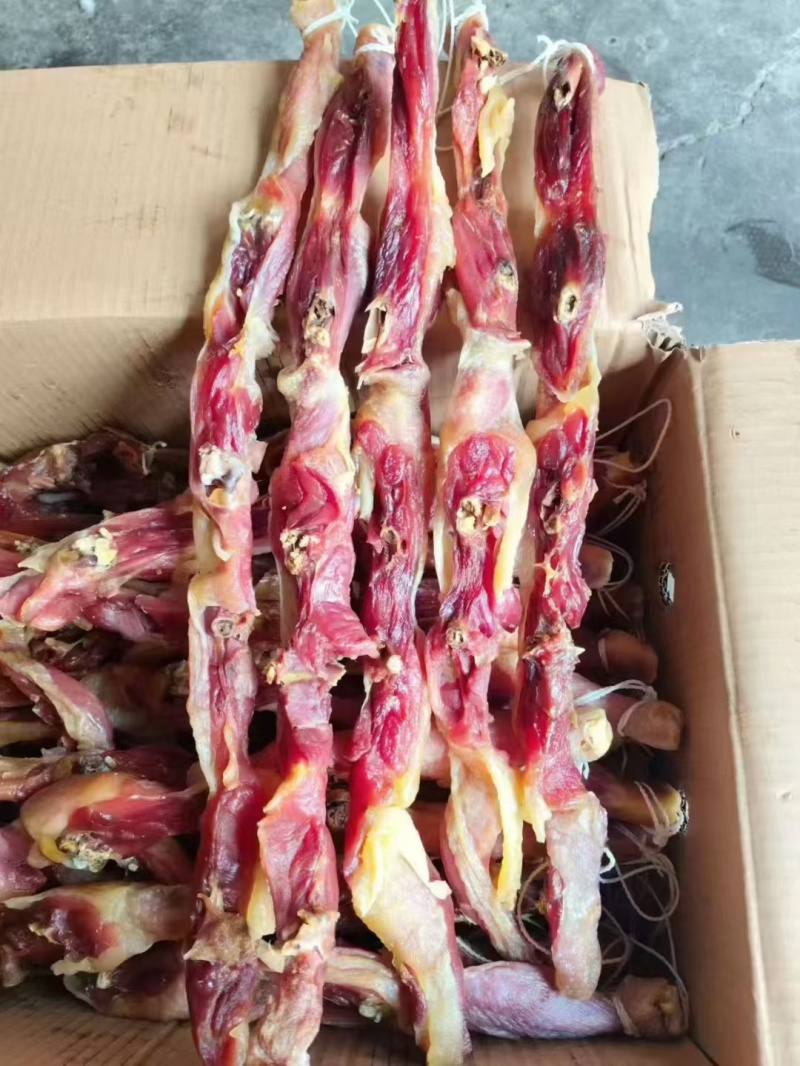 正宗老厂腊鸡条，腊鸭条，颜色漂亮，干度好，厂家直供批发