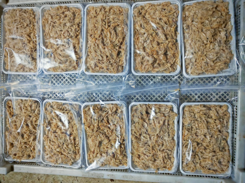 扇贝裙边食品级扇贝边冻货一斤小包装电商礼品盒**