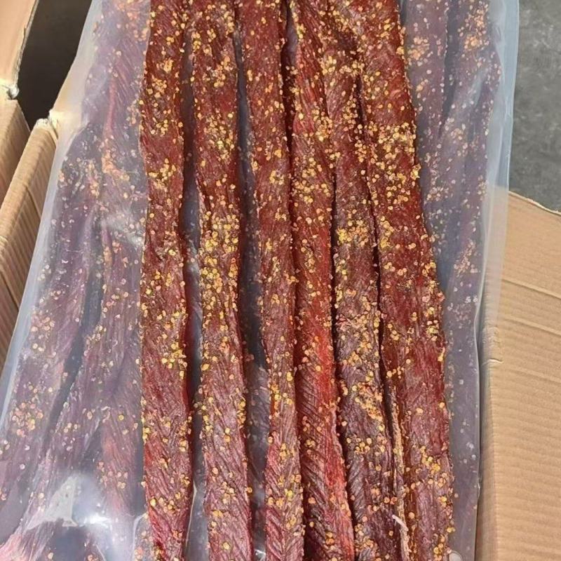 猪里脊风干肉麻辣五香两个味道，厂家直销，一件50斤