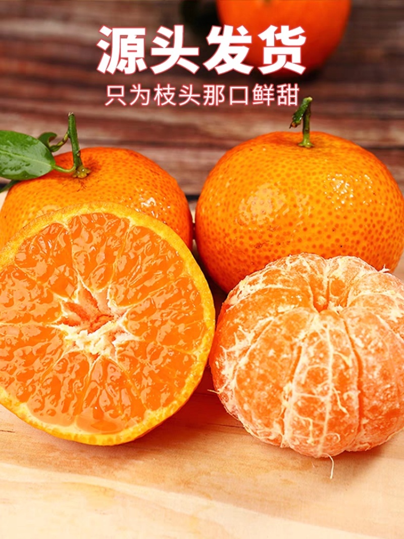精选金秋砂糖橘皮薄多汁供应商超社区团购市场档口