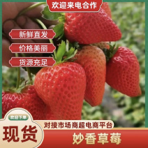 奶油草莓，产地直发，量大从优，对接市场电商平台
