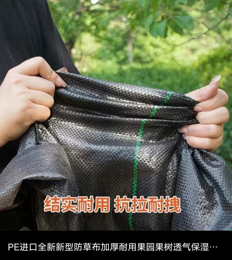 打孔防草布，透气，透水，保湿，保肥使用寿命长达3至5年。