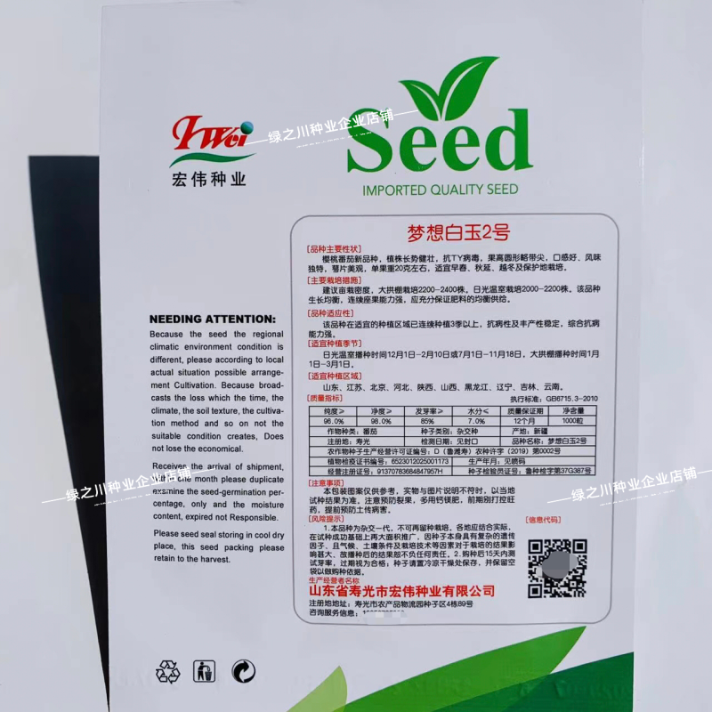 宏伟梦想青甜二号番茄种子超甜樱桃番茄种子青色水果番茄种子