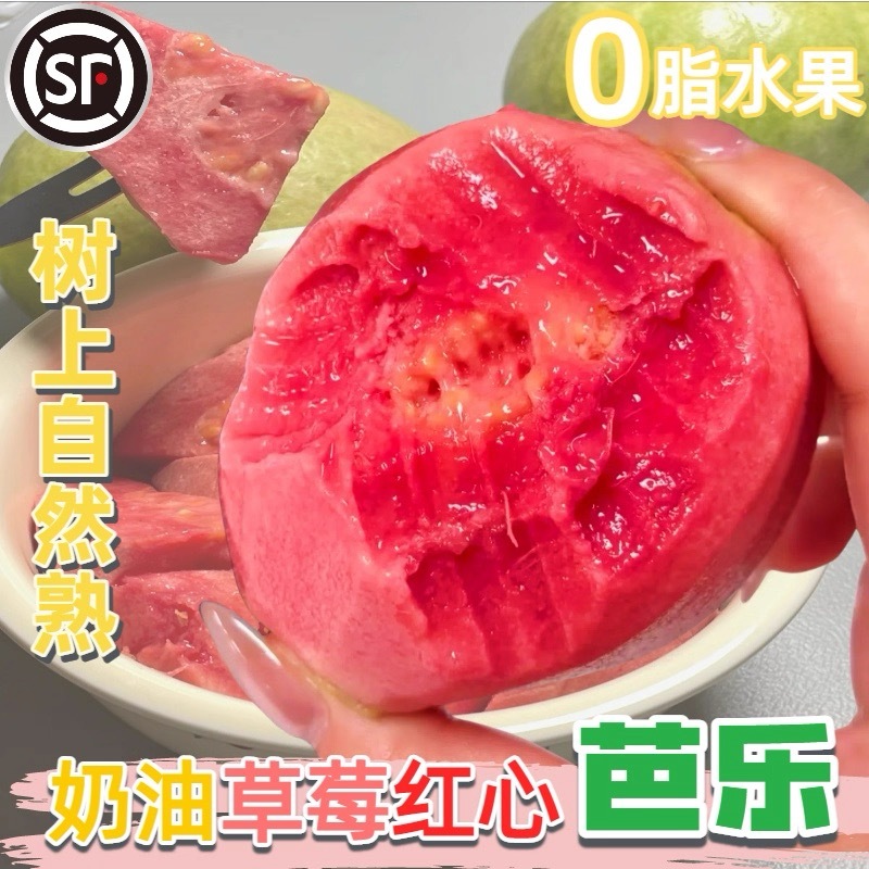 福建红心草莓芭乐黄金奶油芭乐新鲜现发
