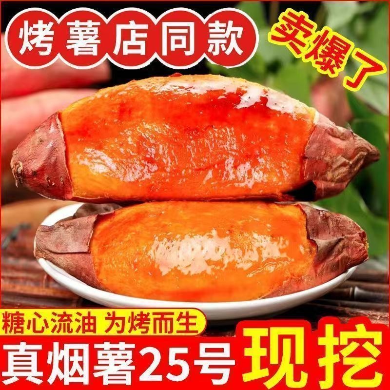 烟薯山东正宗25蜜薯糖心番薯地瓜农家山芋新鲜沙地现挖流油