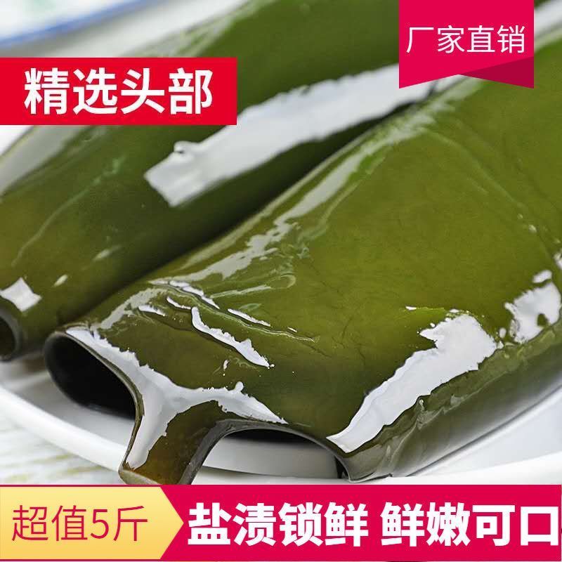 海带头巨厚整箱厚实新鲜盐渍海带头无盐海带丝海带根海带