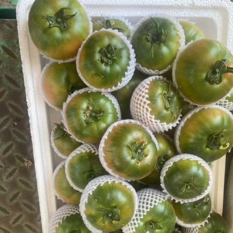 推荐铁皮柿子绿腚碱地柿子草莓柿子自家种植小件批发