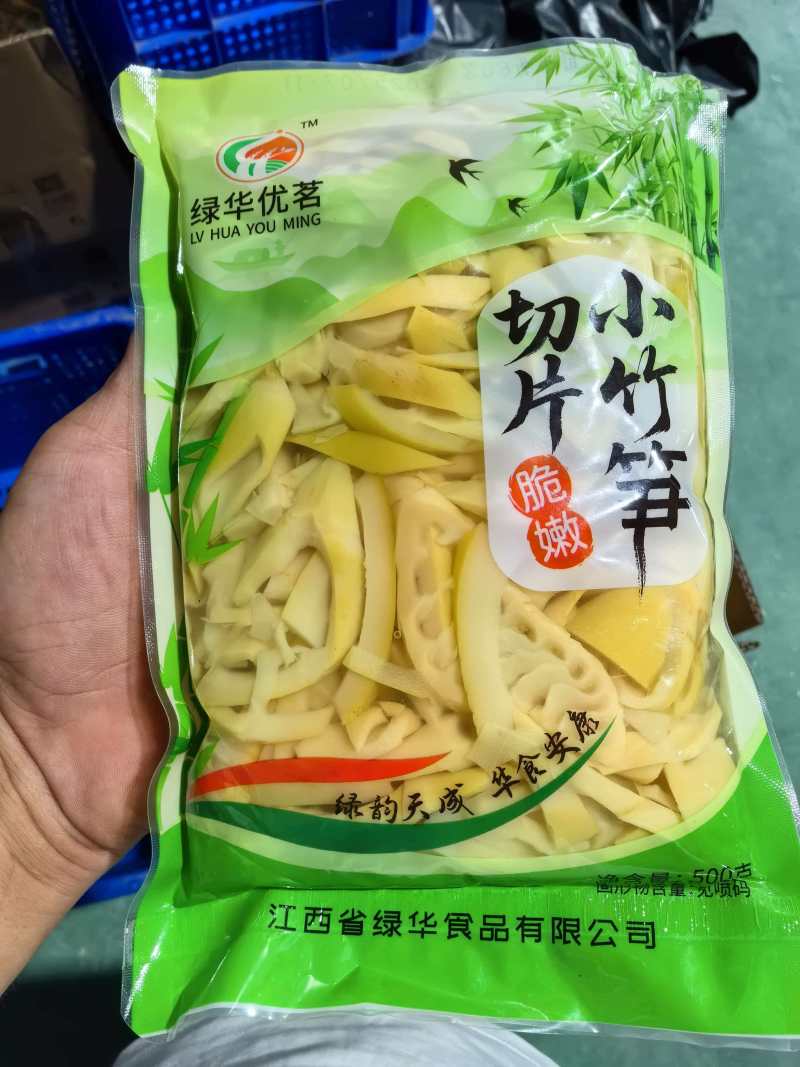小竹笋斜切片笋丝清水笋片
