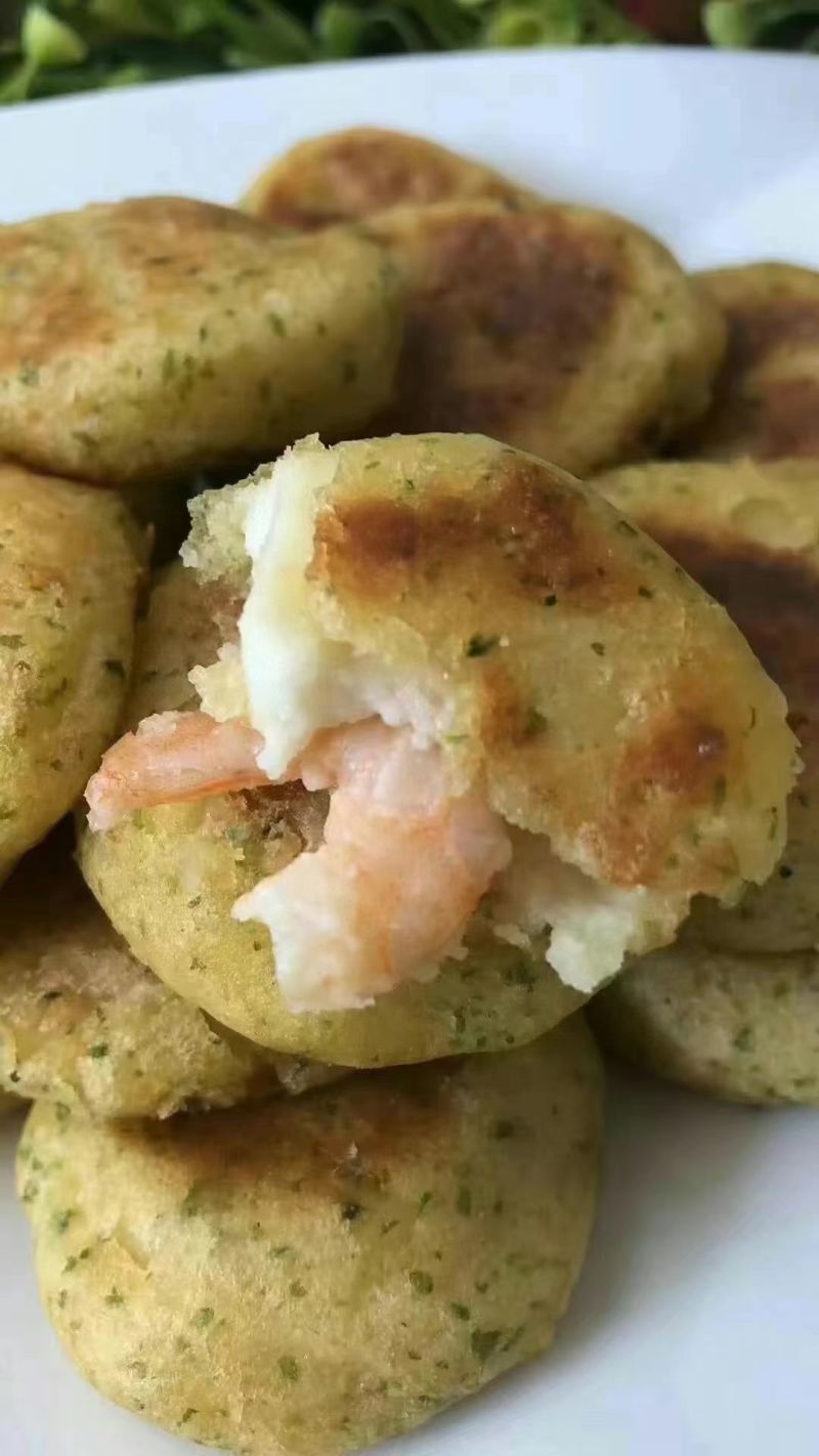 海苔虾仁饼，看的见的大虾仁
