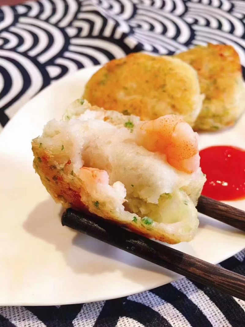 海苔虾仁饼，看的见的大虾仁