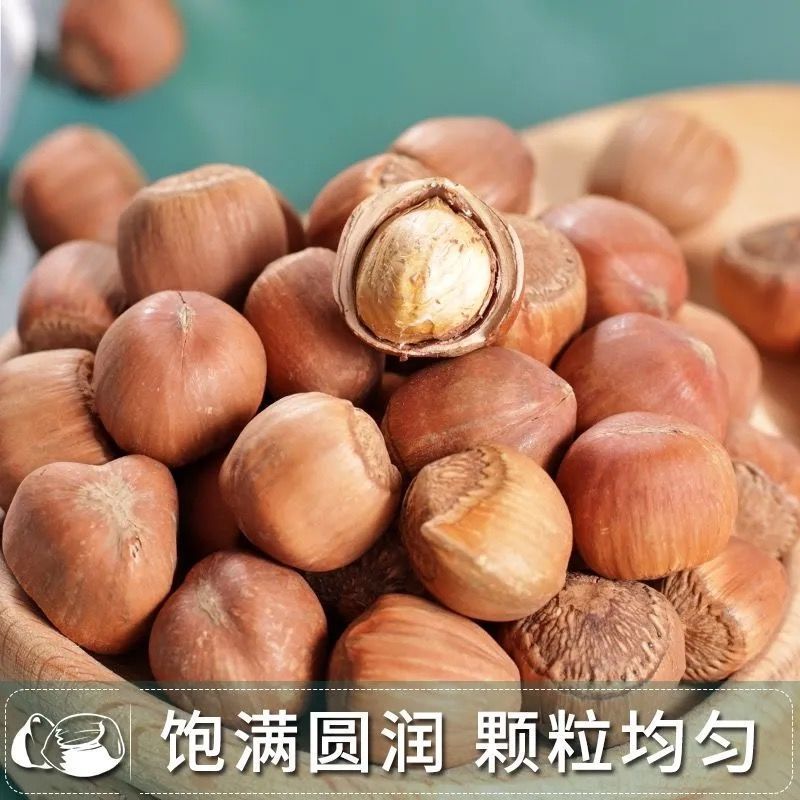 新货东北开口大榛子薄皮特大榛子原味炒熟坚果特产袋装批发