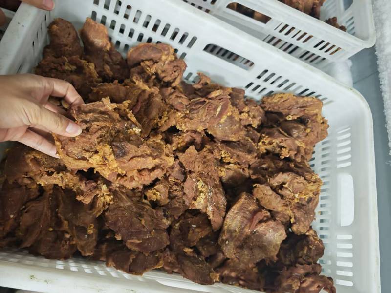 小块五香牛肉_清真黄牛肉无科技传统卤制肉质细腻劲道