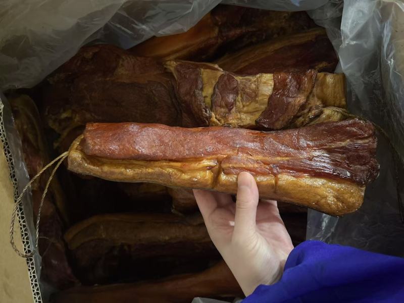夹子肉猪肉腊猪肉烟熏猪肉